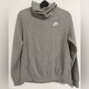Nike Heather Gray Pullover Hoodie Small